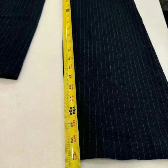 J. McLaughlin woman’s wool dark grey pinstripe dress pants size 4 - Picture 7 of 8